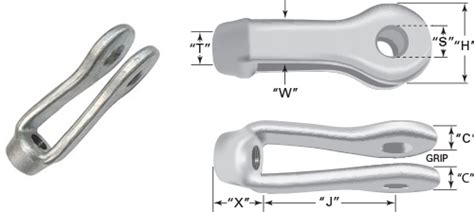 Cable Art Inc Galvanixed Steel Clevises