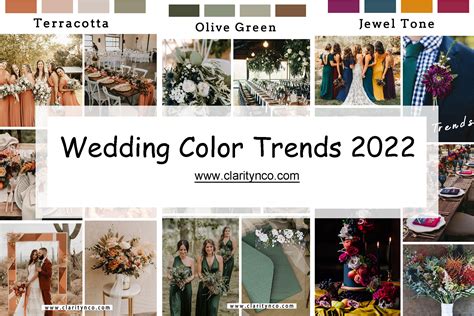 Top 10 Wedding Colors Trends for 2022-Claritynco Wedding