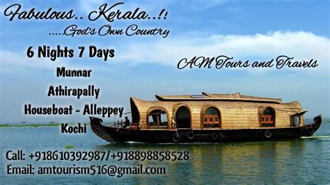 Fabulous Kerala 6 Nights 7 Days At Kerala Munnar Athirapally