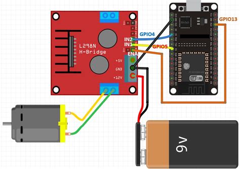 Esp Web Server Control Dc Motor Speed Using L N Driver