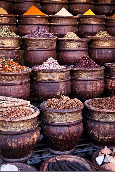 Spicesmarrakech Souk Morocco Spices Marrakech