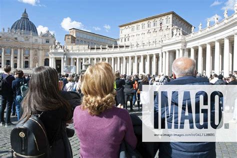 Italy Pope Francis Delivers His Blessing To The Faithful During The