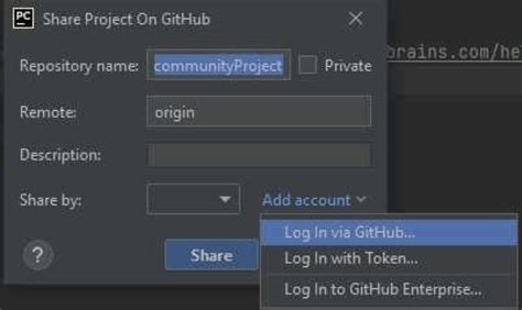 Using Pycharm With Git Dnt