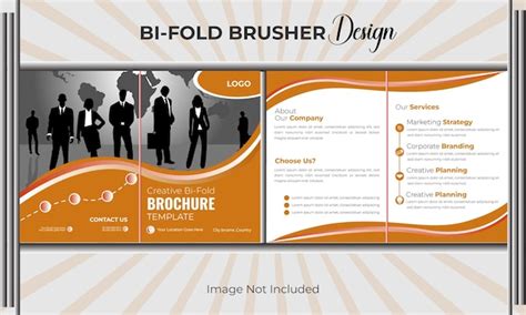 Premium Vector Modern And Creative Vector Corporate Bifold Brochure