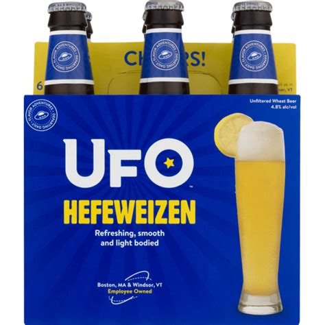 Ufo Beer Unfiltered Wheat Ufo Hefeweizen 12 Fl Oz Instacart