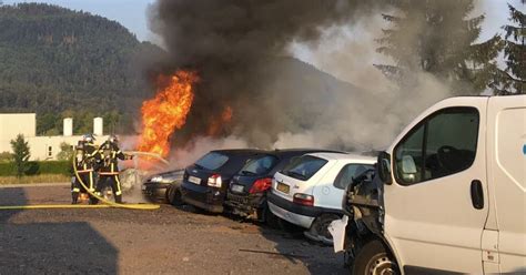 Saint Di Des Vosges Fait Divers Cinq Voitures D Truites Par Les Flammes