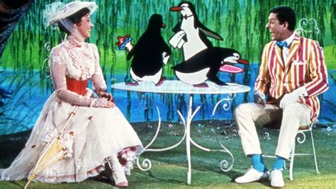 In Mary Poppins 1964 Ms Poppins And Bert Are Completely Unfazed By The Three Cartoon