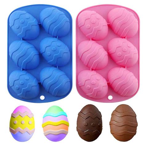 2pcs Easter Eggs Silicone Chocolate Candy Mold Wise Living Nz