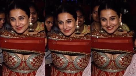 Video विद्या बालन को भीड़ ने घेरा सरक गया एक्ट्रेस का दुपट्टा और फिर Vidya Balan Oops