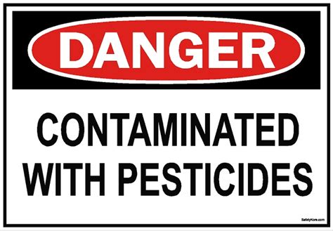 Pesticide Contaminated Sign Safetykore