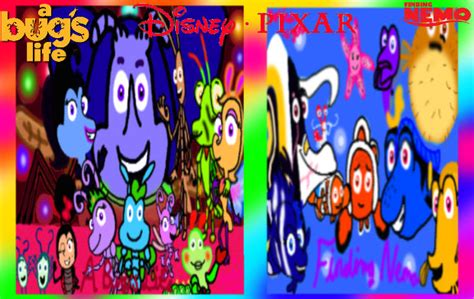 Disney And Pixar A Bugs Life And Finding Nemo By Magicalhyena Fanart