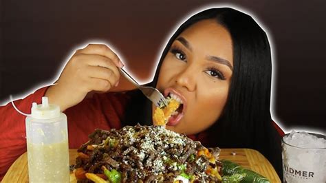 Carne Asada Fries Mukbang Asmr Eating Sounds Youtube