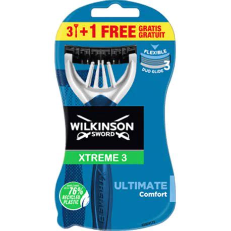 Wilkinson Sword Xtreme3 Ultimate Jednorazowe Maszynki Do Golenia 4 Sztuki