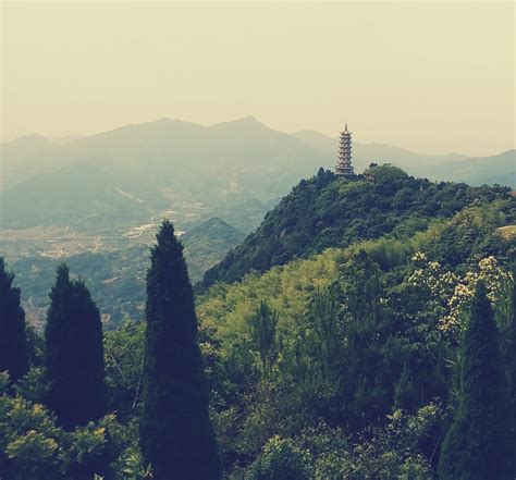 View from mountain in Zhejiang Province : r/photocritique