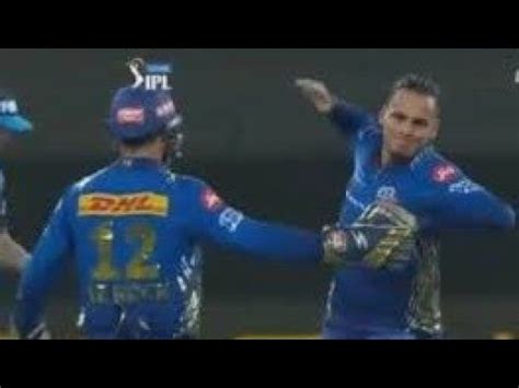 Ipl Rcb Vs Mi Rahul Chahar Vs Srikar Bharat Rahul Chahar Fight