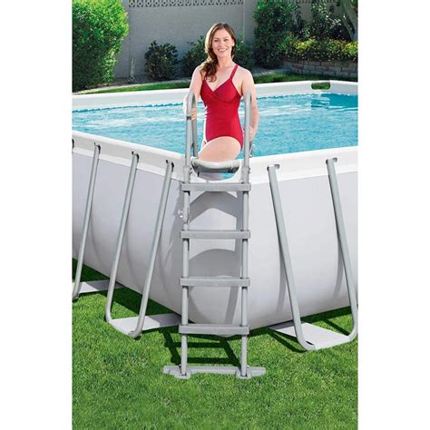 Bestway Piscina Power Steel Frame Rettangolare Cm X X