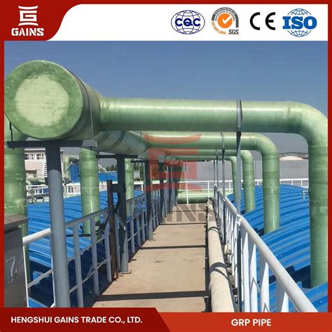 Gains GRP Pipe 450 Mm Price Wholesaler PVC FRP Sewerage Pipe China FRP