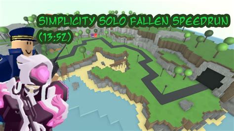 TDS Simplicity Solo Fallen Speedrun 13 52 YouTube