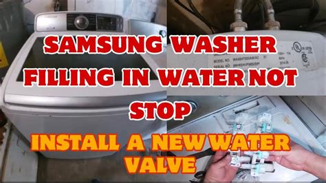 How To Fix Samsung Washer Always Filling With Water Washer Overfilling Model Wa45h7000awa2