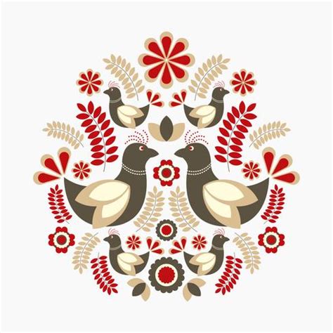 Scandinavian Folk Pattern 232512 Vector Art At Vecteezy