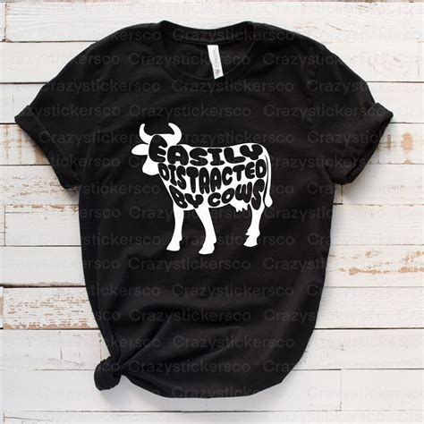 Easily Distracted By Cows PNG Easily Distracted By Cows SVG Cow