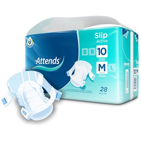 Attends Slip Active Medium Ml Pack Ageukincontinence Co Uk