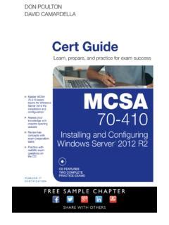 MCSA 70 410 Cert Guide R2 Installing And Configuring Mcsa 70 410