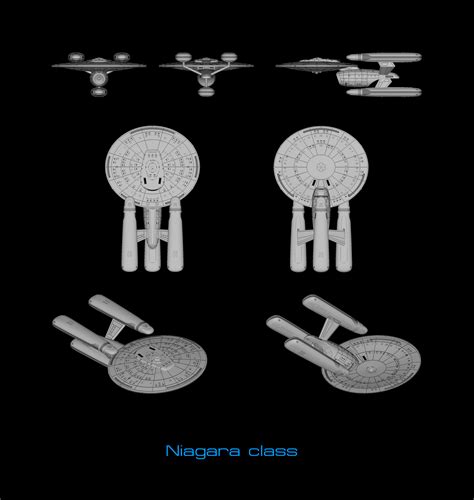 Free Stl File Niagara Class Star Trek Starship Parts Kit Expansion ⭐ ・3d Printer Model To