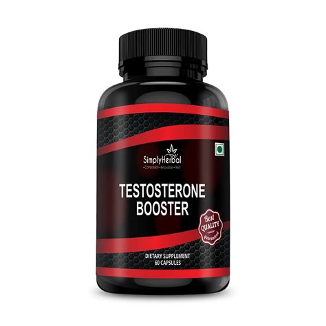 Simply Herbal Testosterone Booster Supplement Capsules - 60 Capsules