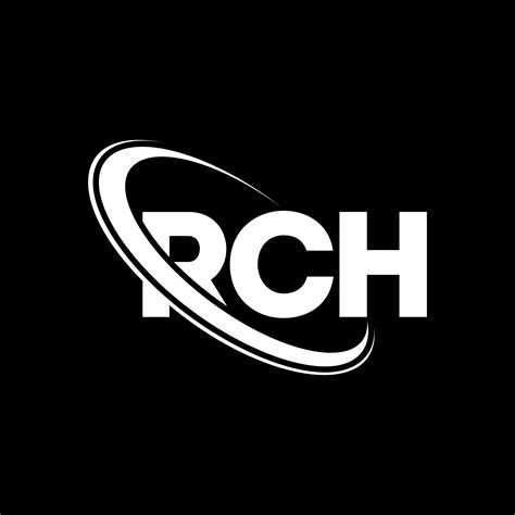 logotipo de rch. carta rch. diseño del logotipo de la letra rch. logotipo de las iniciales rch ...