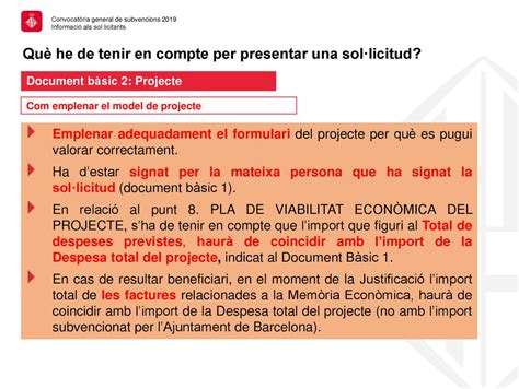 Convocat Ria General De Subvencions Ppt Descargar