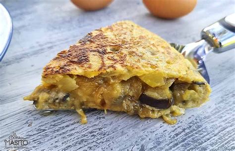 Tortilla De Patatas Berenjena Y Queso La Cocina De Masito