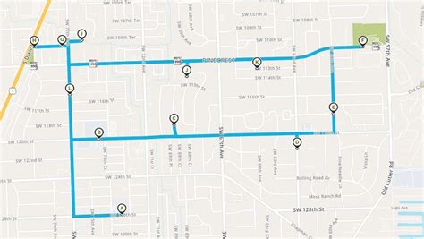 Middle School Central Route Map Village of Pinecrest