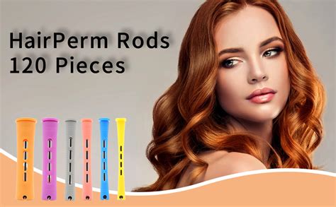 120Pcs Hair Perm Rods Set Plastic Cold Wave Rods For Heatless Perming