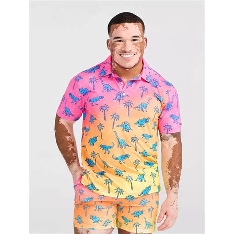 Chubbies Men S Sunset Dino Performance Polo Shirt Academy