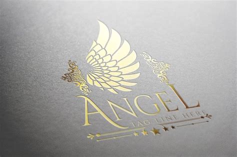 Angel Logo | Angels logo, Salon logo design, Business card design creative