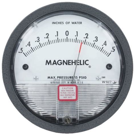 Dwyer Magnehelic Differential Pressure Gage 2300 00 0 125 0 0 125 W