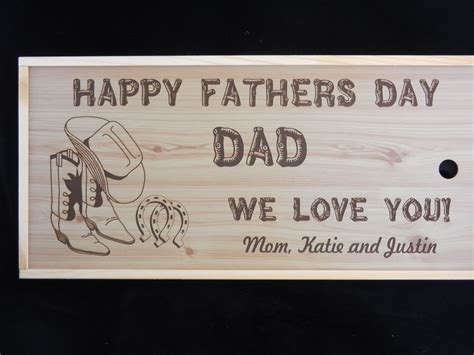 Personalized Laser Engraved Fathers Day T