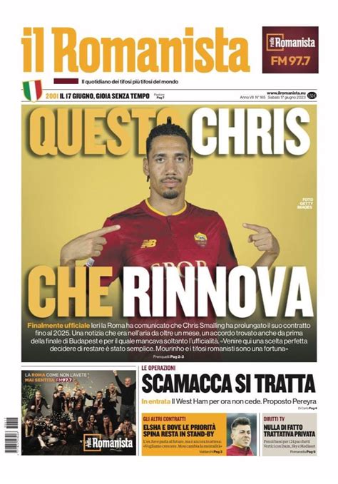 Il Romanista On Twitter QUESTO CHRIS CHE RINNOVA Acquista La Tua