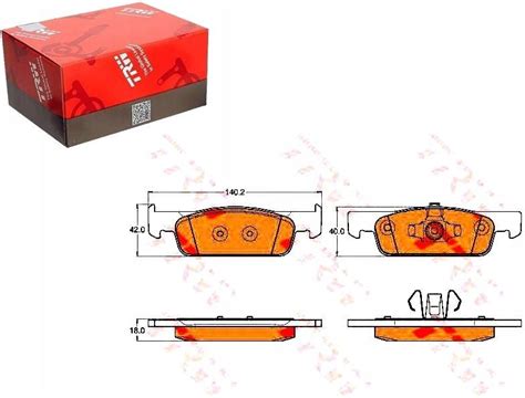 Klocki hamulcowe Trw Klocki Hamulcowe Renault Przód Clio 12 Koła 15 16