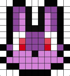 Bonnie FNAF 1 Perler Bead Pattern Bead Sprites Characters Fuse Bead