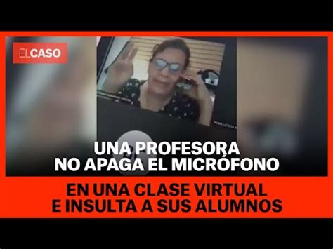 Una profesora no apaga el micrófono en una clase virtual e insulta a