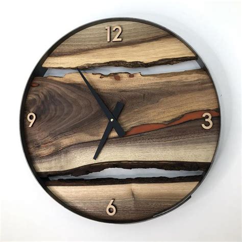 Handcrafted Live Edge Wood Clocks By GenerationalDesignCo On Etsy