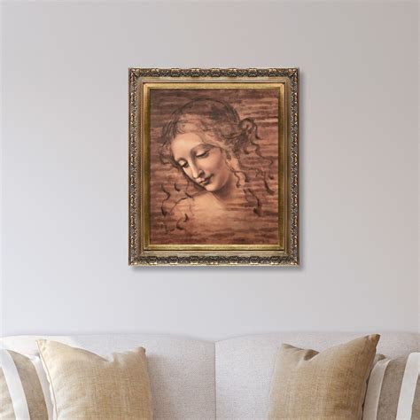 Vault W Artwork Female Head La Scapigliata By Leonardo Da Vinci