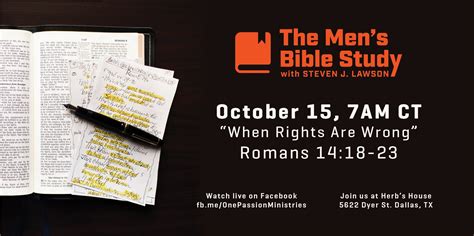 OnePassion Ministries On Twitter The Men S Bible Study Returns In