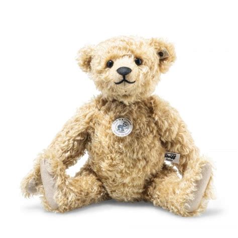 Steiff Teddy Bear Replica 1907 Fully Jointed In Finest Wavy Brown