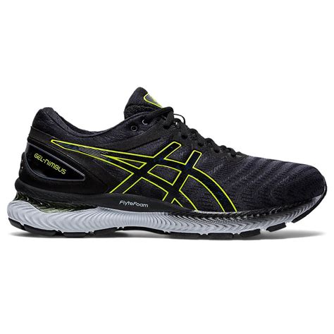 Asics Mens Gel Nimbus 22 Running Shoes Carry Greylime Zest