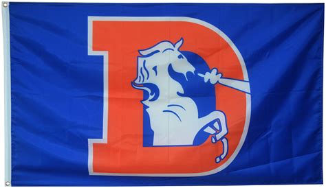 Denver Broncos Throwback Vintage Nfl Flag 3x5ft Banner Us Shipper