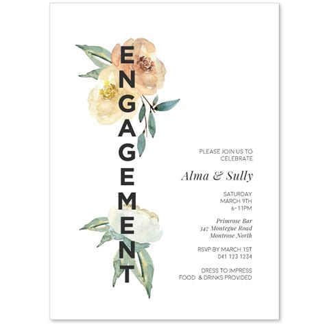 Beautiful Engagement Invitations Online Engagement Party Invites