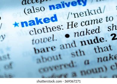 Closeup Word English Dictionary Naked Definition Stock Photo